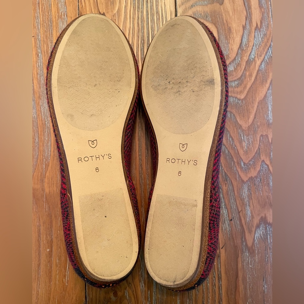 Rothy's Bordeaux Herringbone Patterned Merino Woo… - image 6